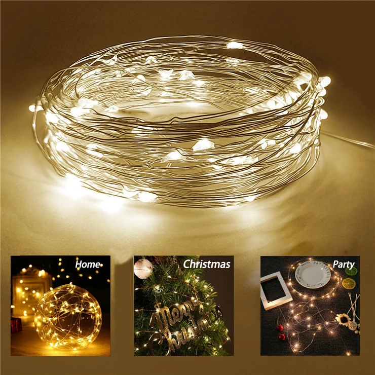 35m330LED Solar Fairy Lights Outdoor LED Festoon Lamp Waterproof Garden 200LED String Light Garland Christmas Wedding Decoration