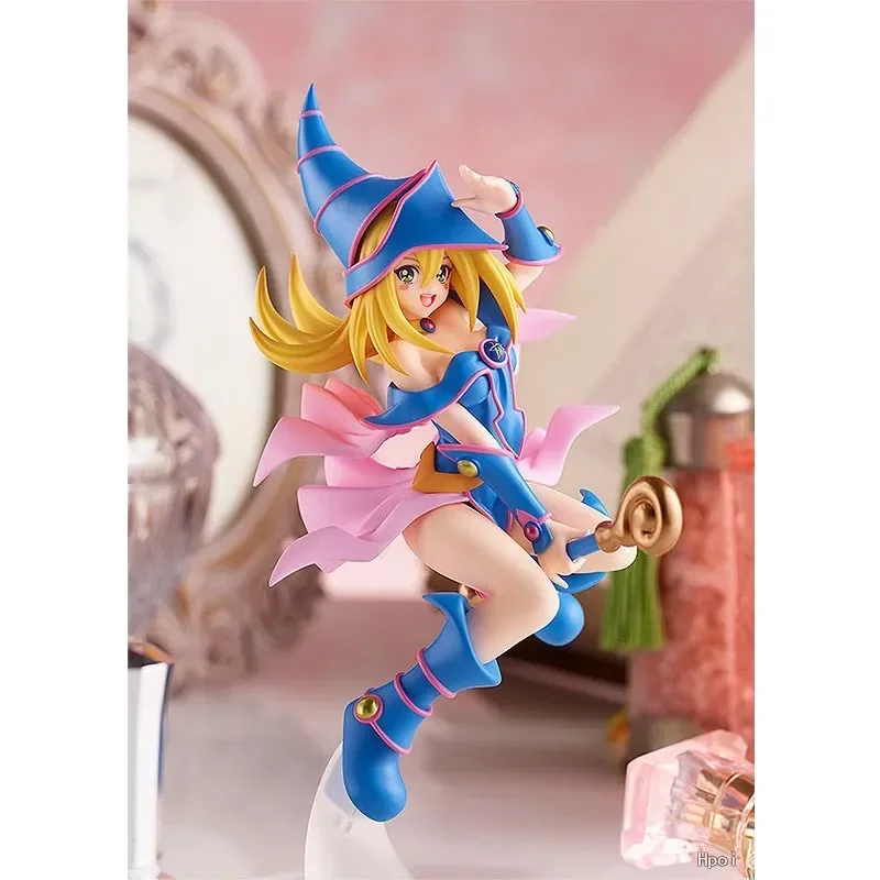 21CM Game Karakter Dark Magician Girl Figures Tweedimensionale Meisje Kawaii Goochelaar Pop PVC Gift Speelgoed Collector Japanse poppen