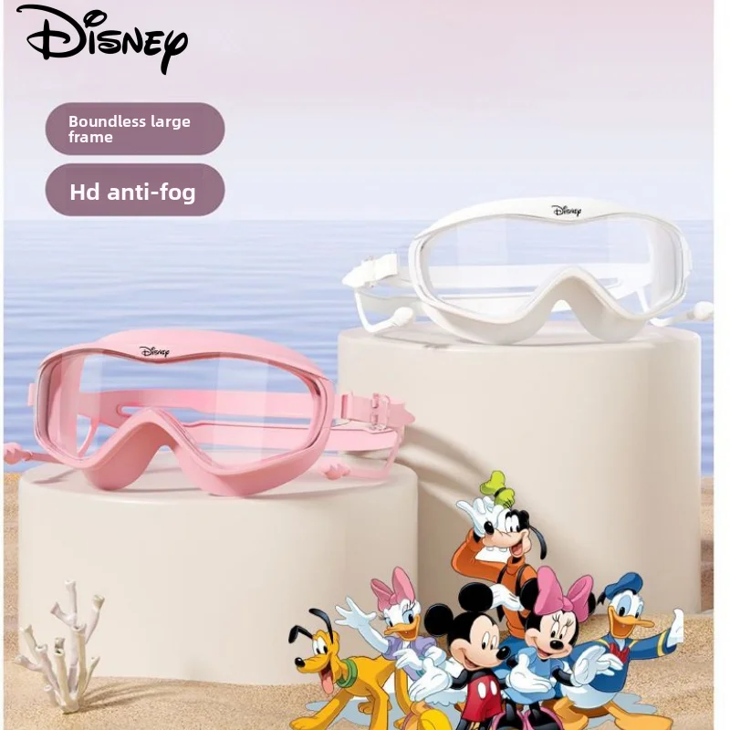 

Милые мультяшные наушники Disney с большой оправой для мужчин и женщин, встроенные противотуманные HD водонепроницаемые очки для дайвинга и плавания, подарок