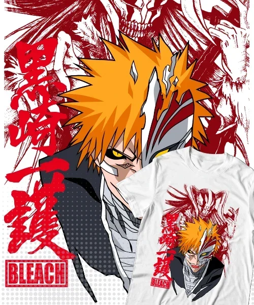 unisex BLEACH Ichigo Kurosaki demonio Vasto Lorde