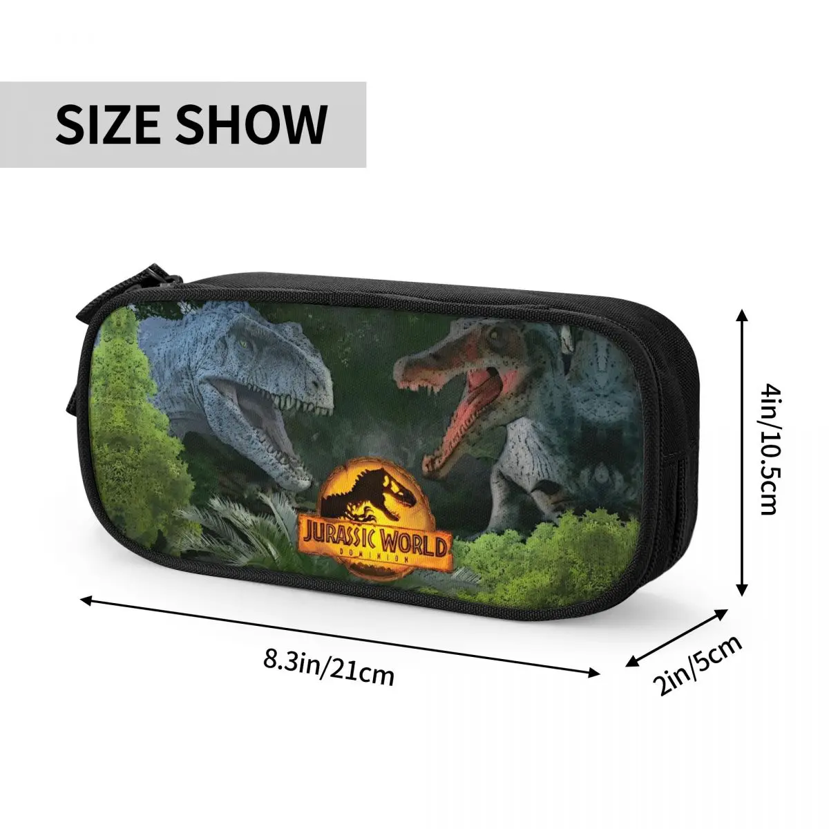 Imagem -06 - Jurassic Park Lápis Cases para Estudantes Pen Box Bolsa para Estudantes Grande Armazenamento Dinossauro Novos Presentes