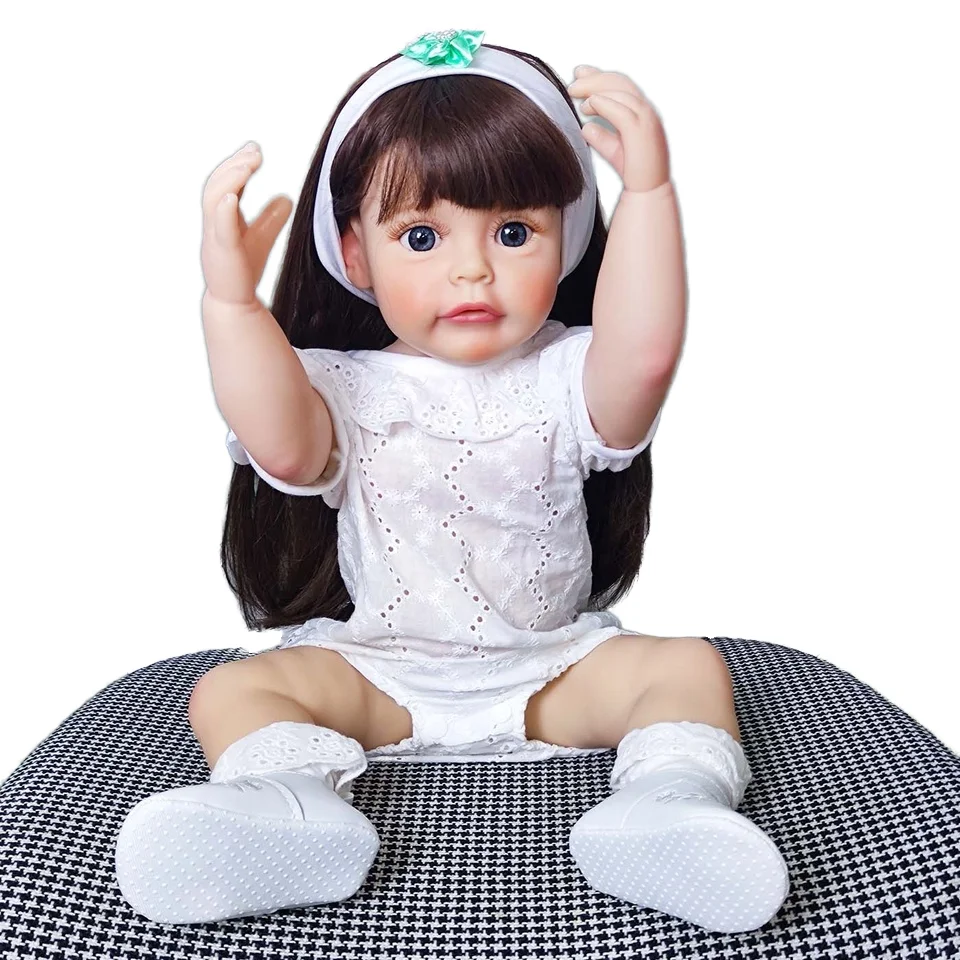 Handmade Silicon Recien Nacido Baby Dolls Realistic Black Girl Full Silicone Bebe Reborn Silicone
