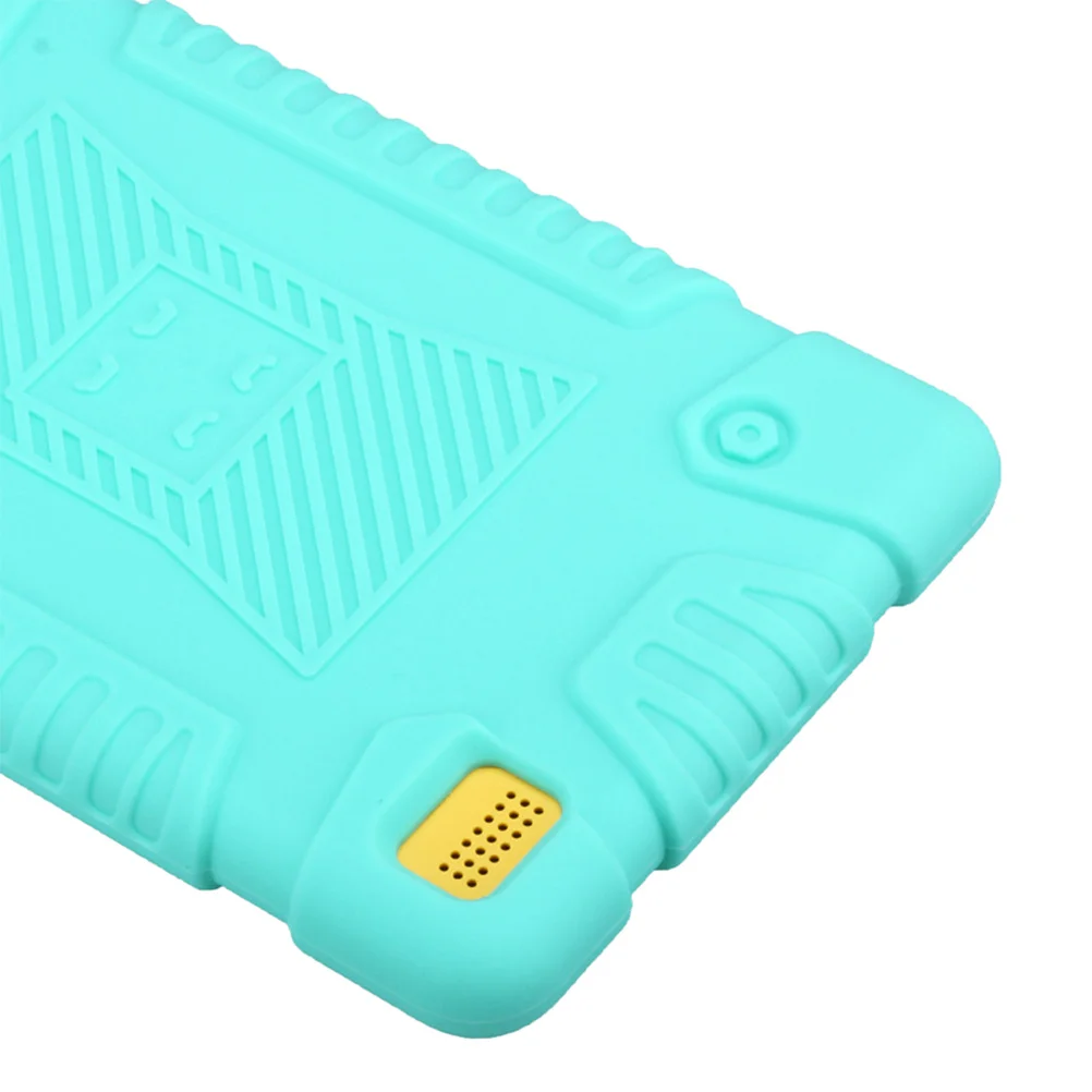 Silicone Case For 7 Tablet 2017 7Th Generation Mint Green Lightweight Durable Anti-Slip Shockproof Cover With Raised Grip