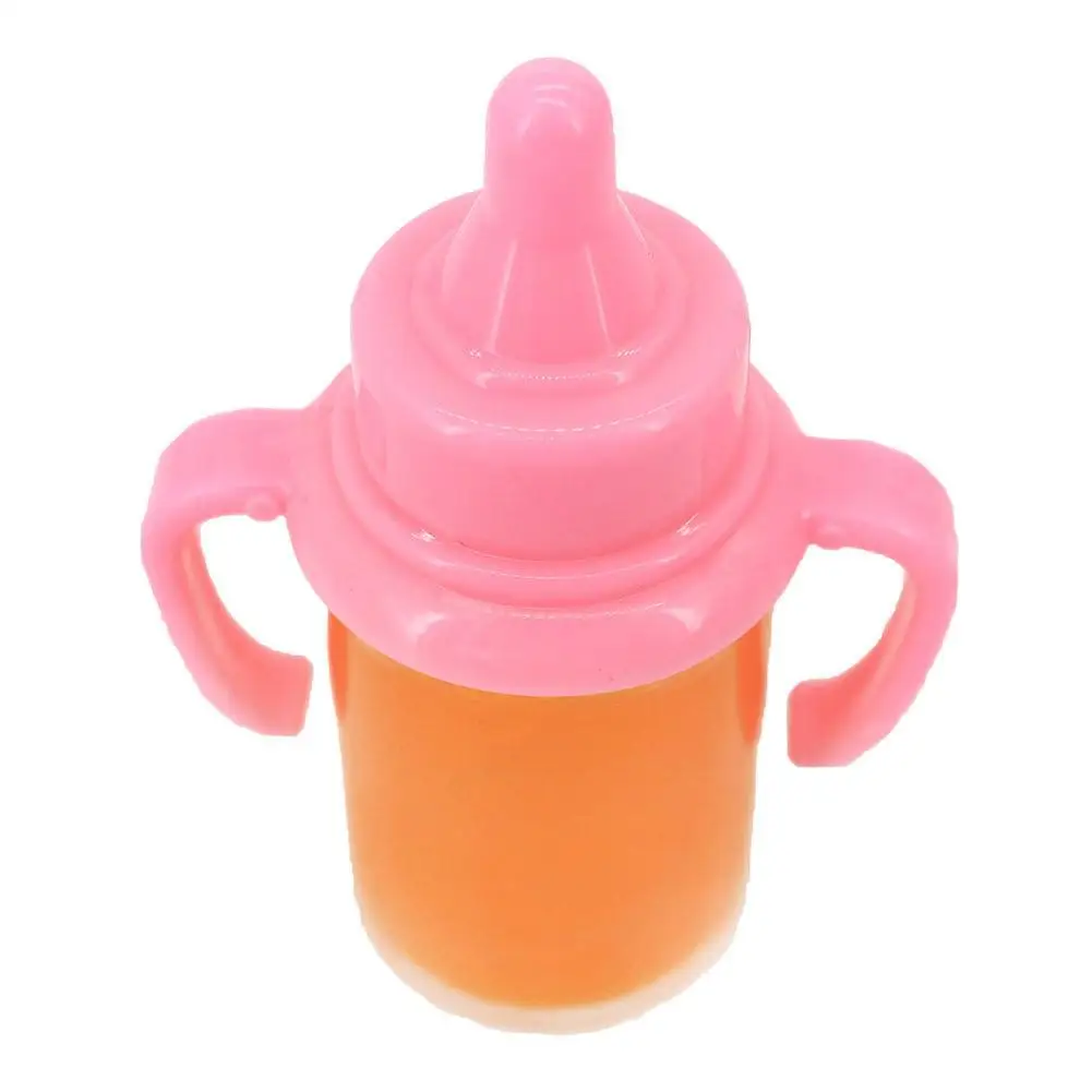 Magic Disappearing Baby Bottle Toy Set, Realistic Doll Feeding Accessories with Pacifier Juice Bottle Spoon, Pretend Play