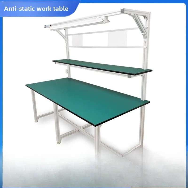 

Multifunctional double-layer aluminum profile workbench Single-sided aluminum alloy table Workshop factory assembly line