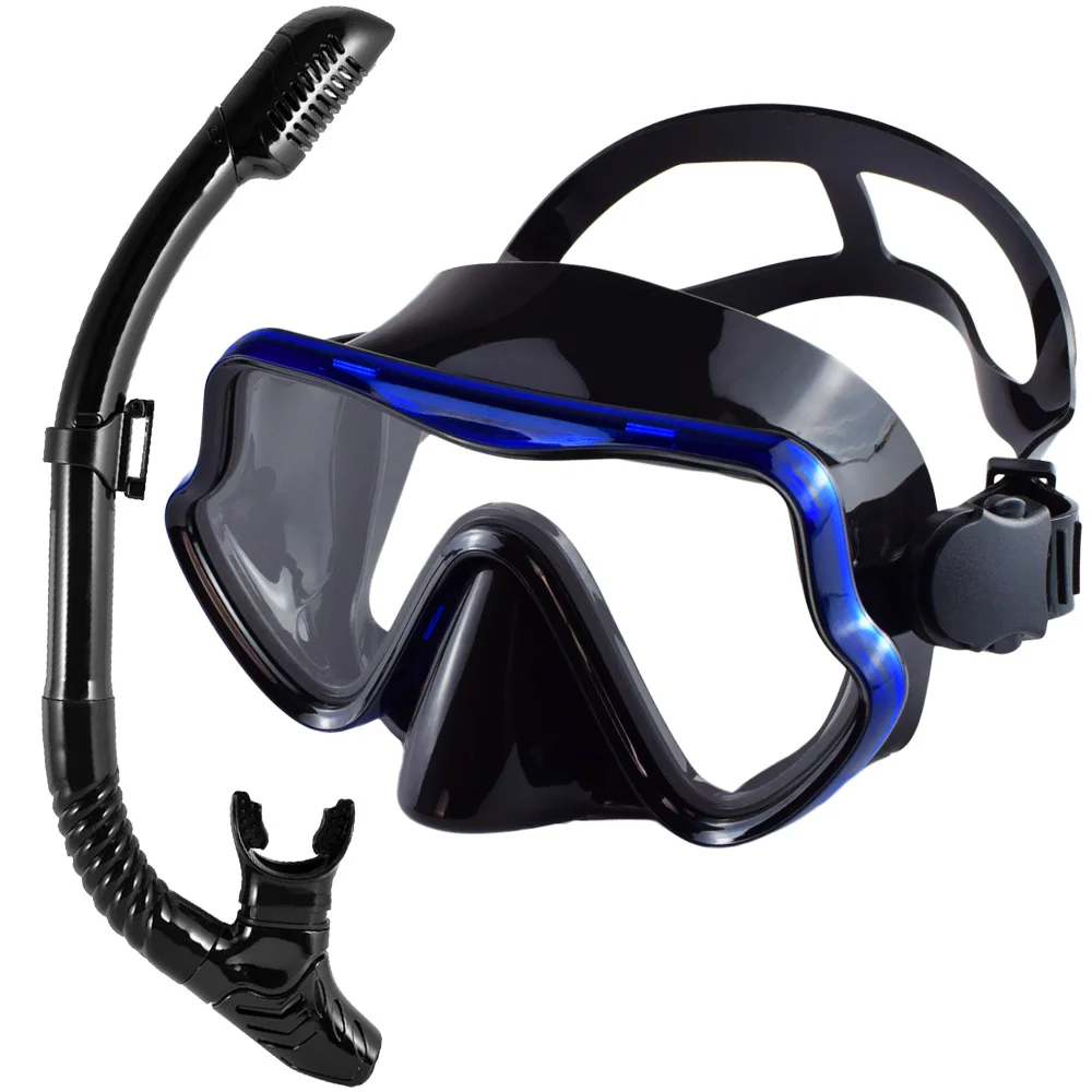 JoyMaySun Tauchmaske Schnorchelset für Erwachsene, gehärtetes Glas, professionelle Panorama-Schnorchelausrüstung, Schwimmtraining, Schnorchelset 6