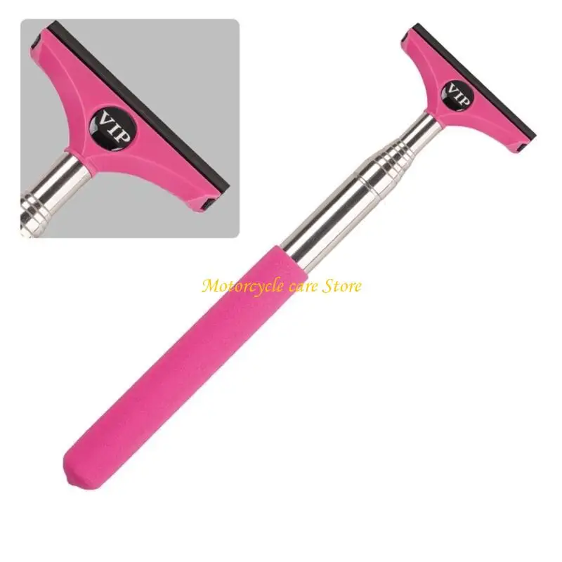 

U75F Car Rearview Mirror Wiper, Retractable Auto Mirror Squeegee Cleaner, Portable Long Handle Car Window Squeegee