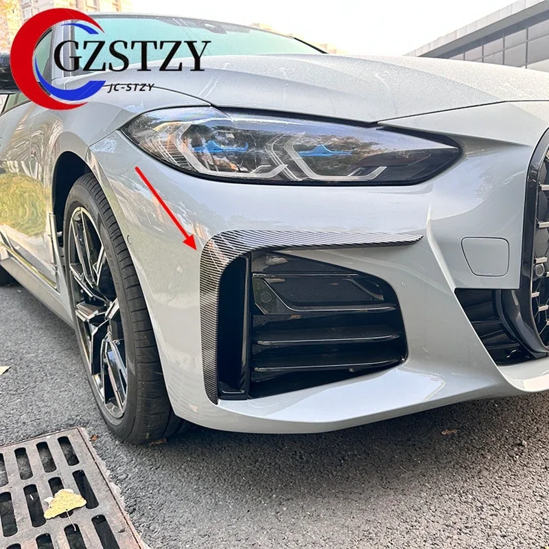 For BMW 4 series G26 M Sport 2020+ Front Bumper Lip Splitter Fog Lamp Grill Spoiler Cover Air Vent Wind Knife Body Kits