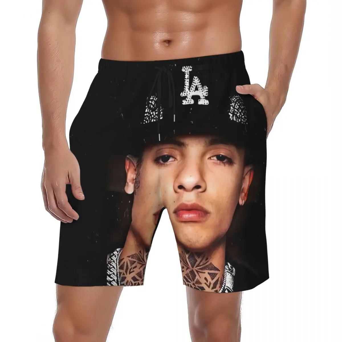 

Мужские шорты для доски N-Natanael Canos, повседневные плавки для поп-певца, быстросохнущие спортивные шорты для фитнеса, горячая распродажа, пляжные шорты большого размера