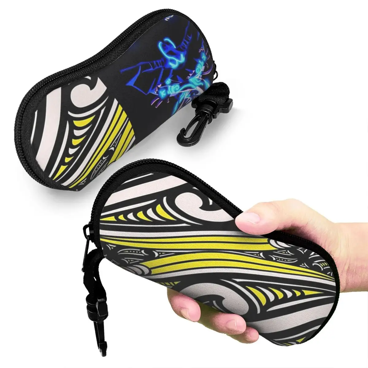 

TNT - Rasta Design Shell Glasses Case Protective Sunglasses Box Women Men Soft Eyeglasses Bag Pouch