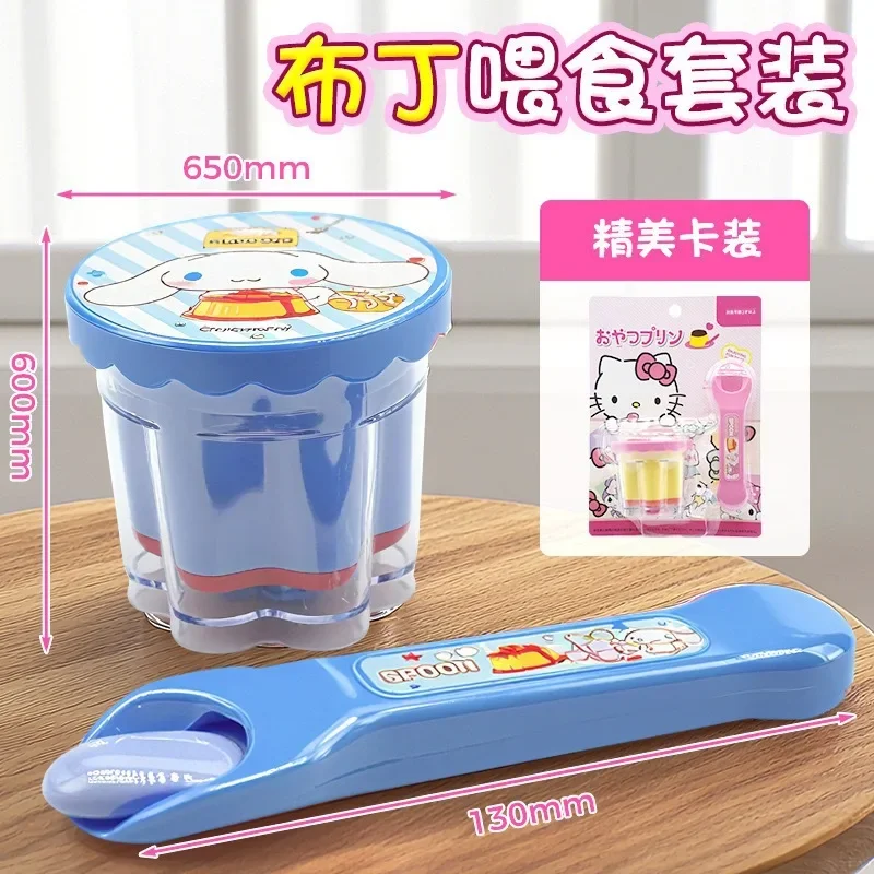 مجموعة جديدة من سانريو اليابانية بودنغ جيلي الفراولة لعبة تغذية الطعام للأطفال هدية عيد ميلاد منزلية