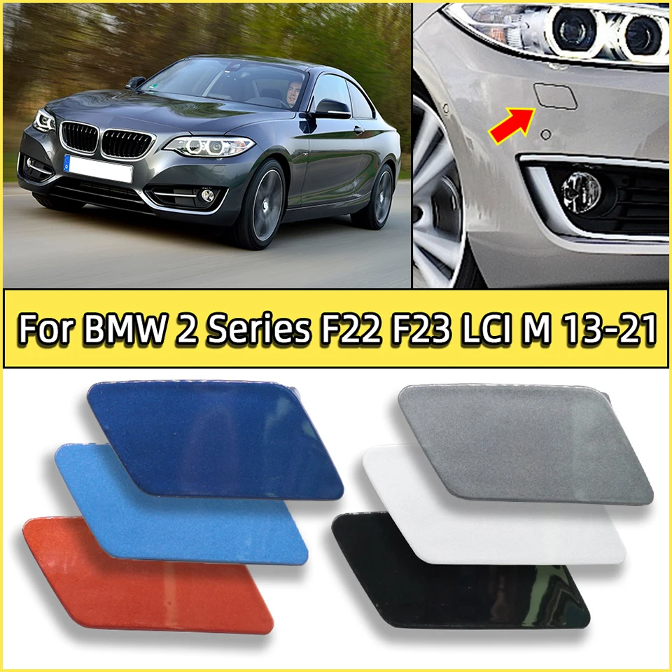 Auto Parts Front Bumper Headlight Washer Nozzle Cover For BMW 2 Series F22 F23 LCI M-Sport 2013-2021 #51117391809 51117391810