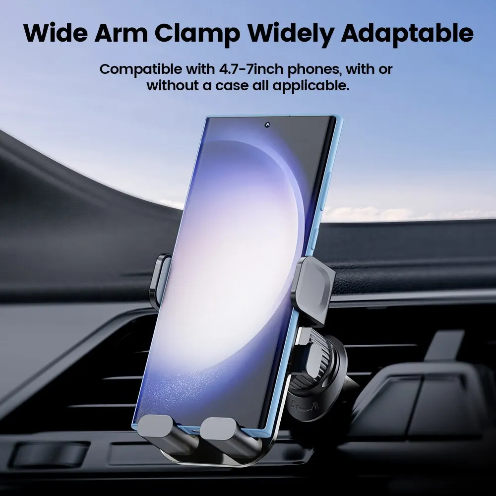 Toocki-Gravity Car Phone Holder, Air Vent Clip, GPS Stand, Suporte de telefone celular, iPhone 14, 13, Samsung S23, Xiaomi, Huawei, Realme