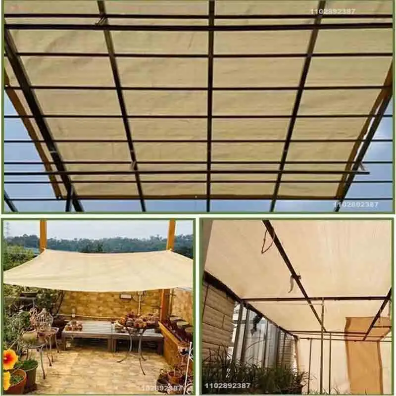 Materiał na zasłony prostokątne osłony baldachimu dla ogrodowa przydomowego Patio Pergola osłony przeciwsłonecznej blok Uv osłony Canovas