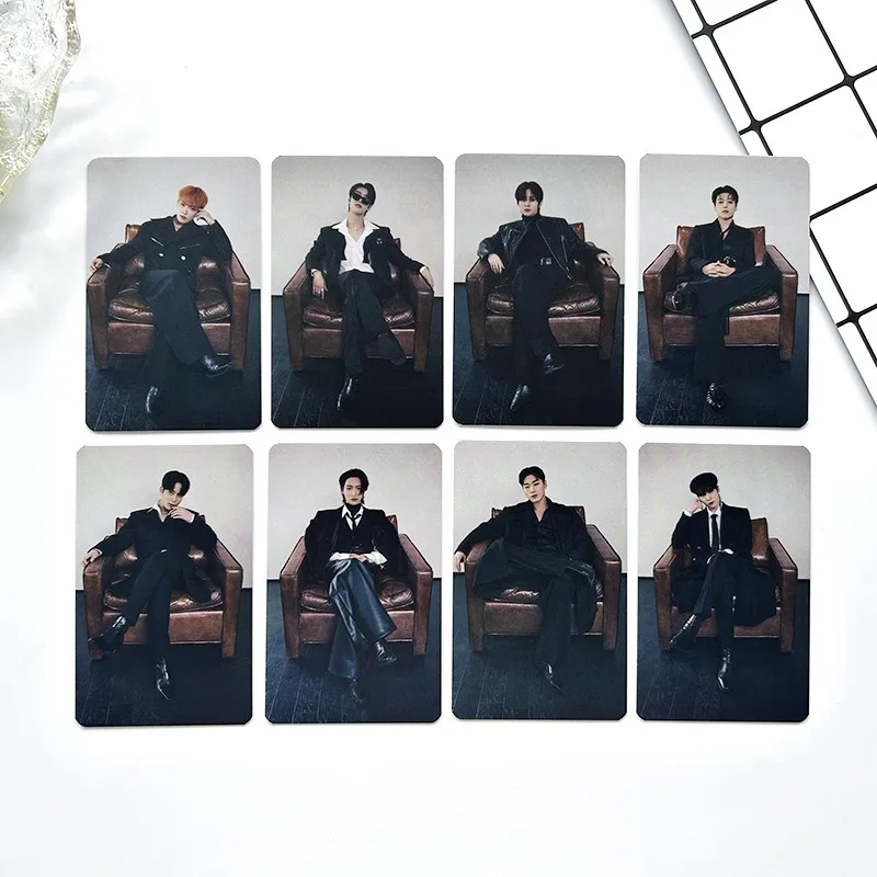 8pcs/Set KPOP ATEEZ New Album GOLDEN HOUR : Part.1 LOMO Cards Photo Card Postcard Fans Collection Gifts