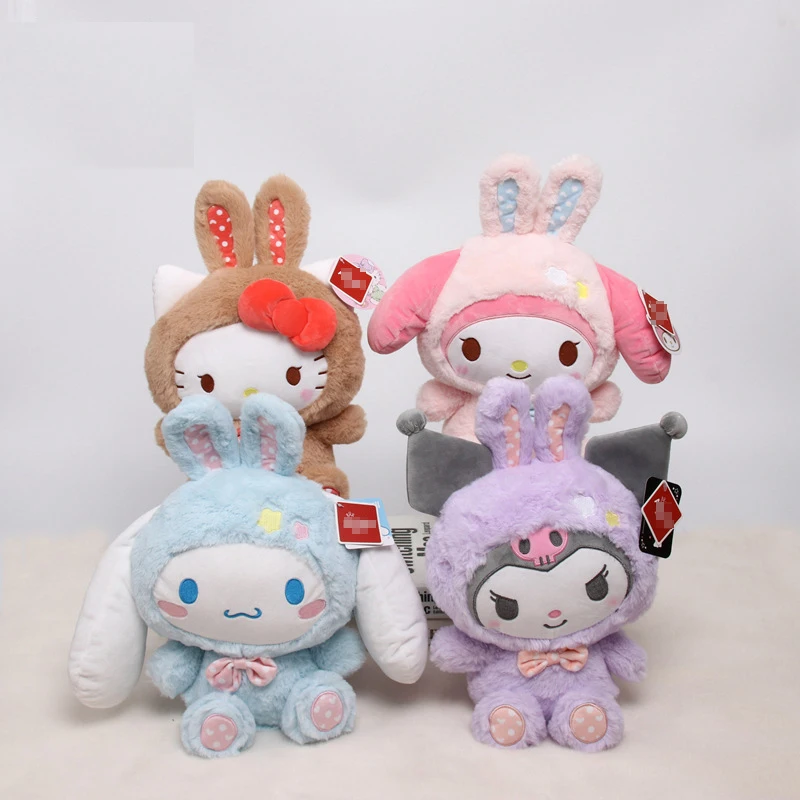 

1pcs Sanrio 30cm Kuromi Hello Kitty My Melody Cinnamoroll babyCinnamorolln Plush Toy Doll Soft Stuffe Gift for Children