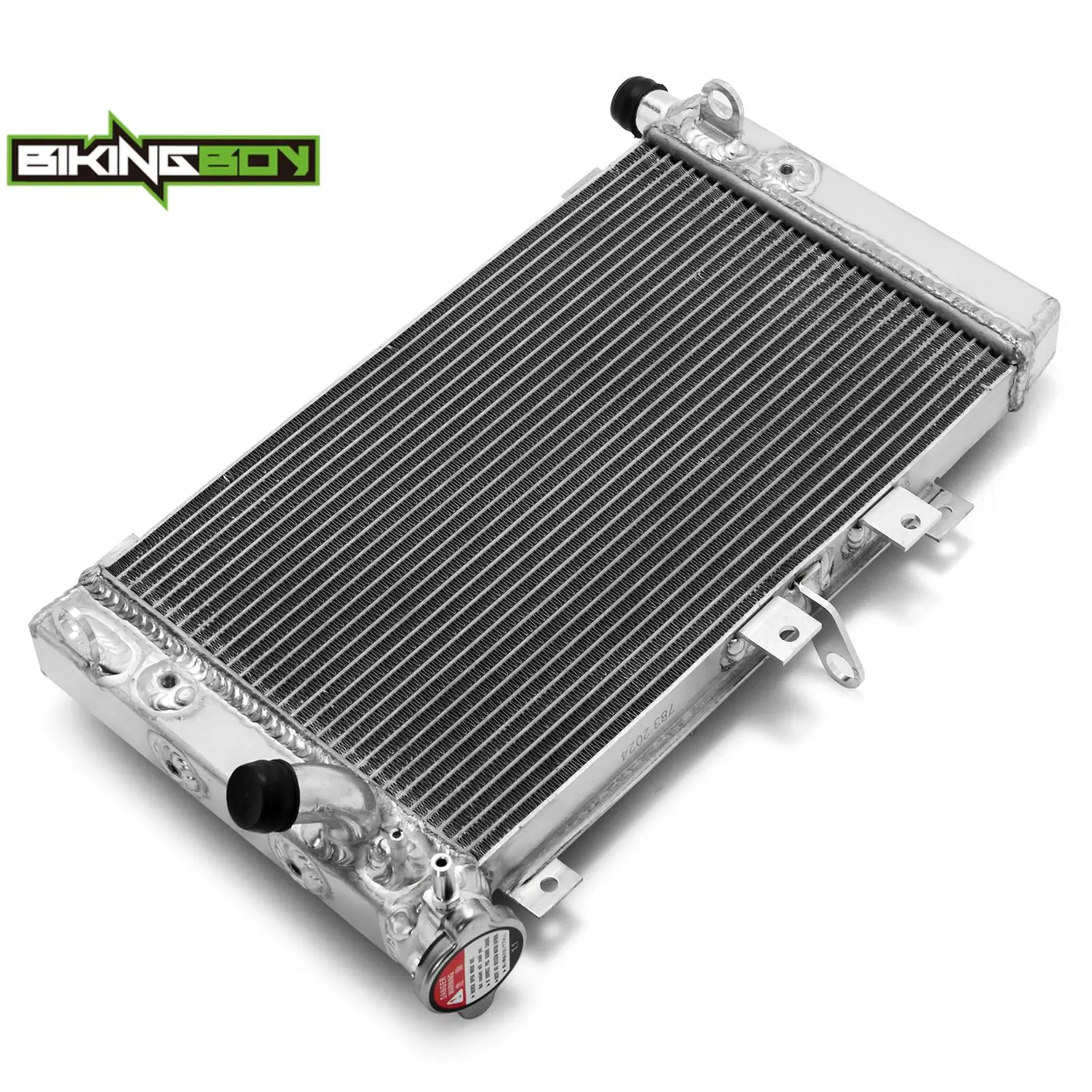 BIKINGBOY For Kawasaki Ninja ZX4R ZX4RR 2023 2024 ZX400 Engine Cooling Radiator Water Cooler Aluminum Alloy Core Polished Set