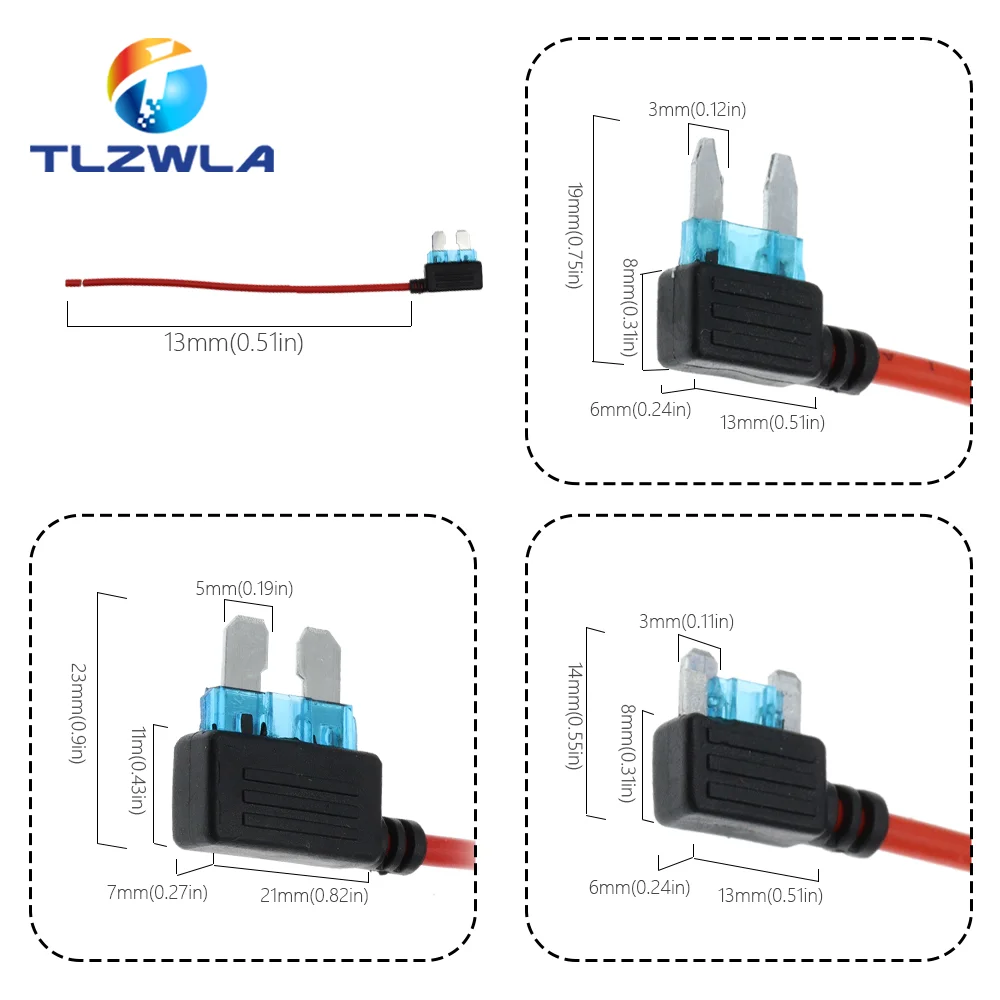 1PCS 12V Fuse Holder Add-a-circuit TAP Adapter Micro Standard Ford ATM APM Blade