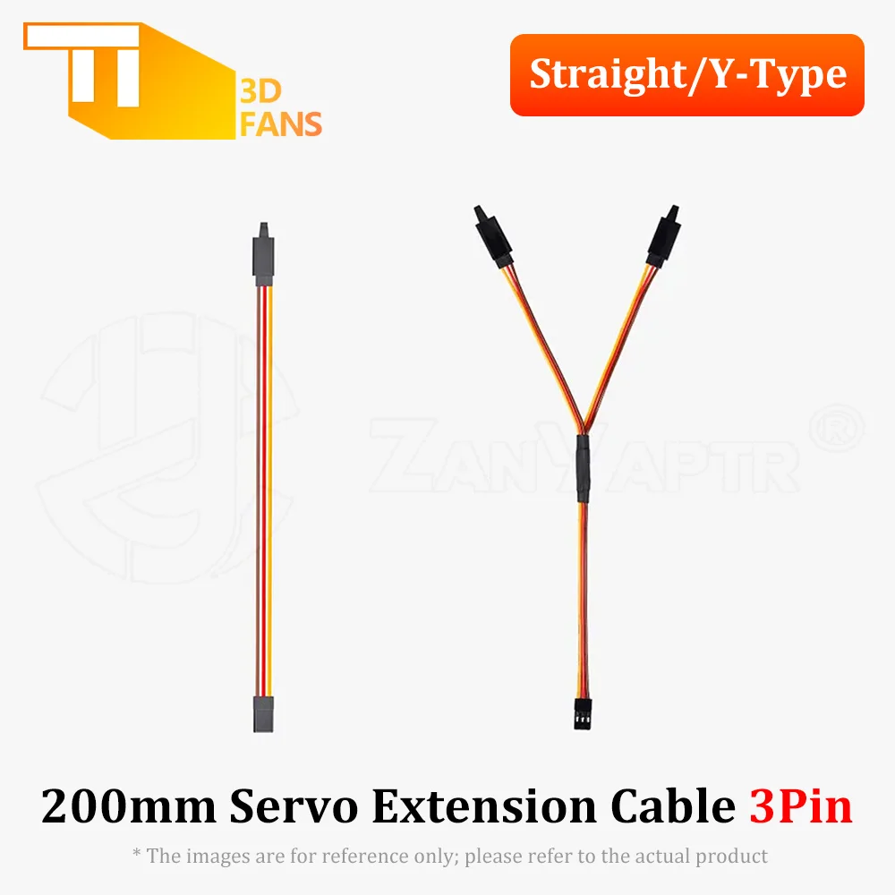 

CyberBrick Time-lapse Kit 200mm standard Servo Extension Cable 3Pin For Bambu Lab 3d printer accessories