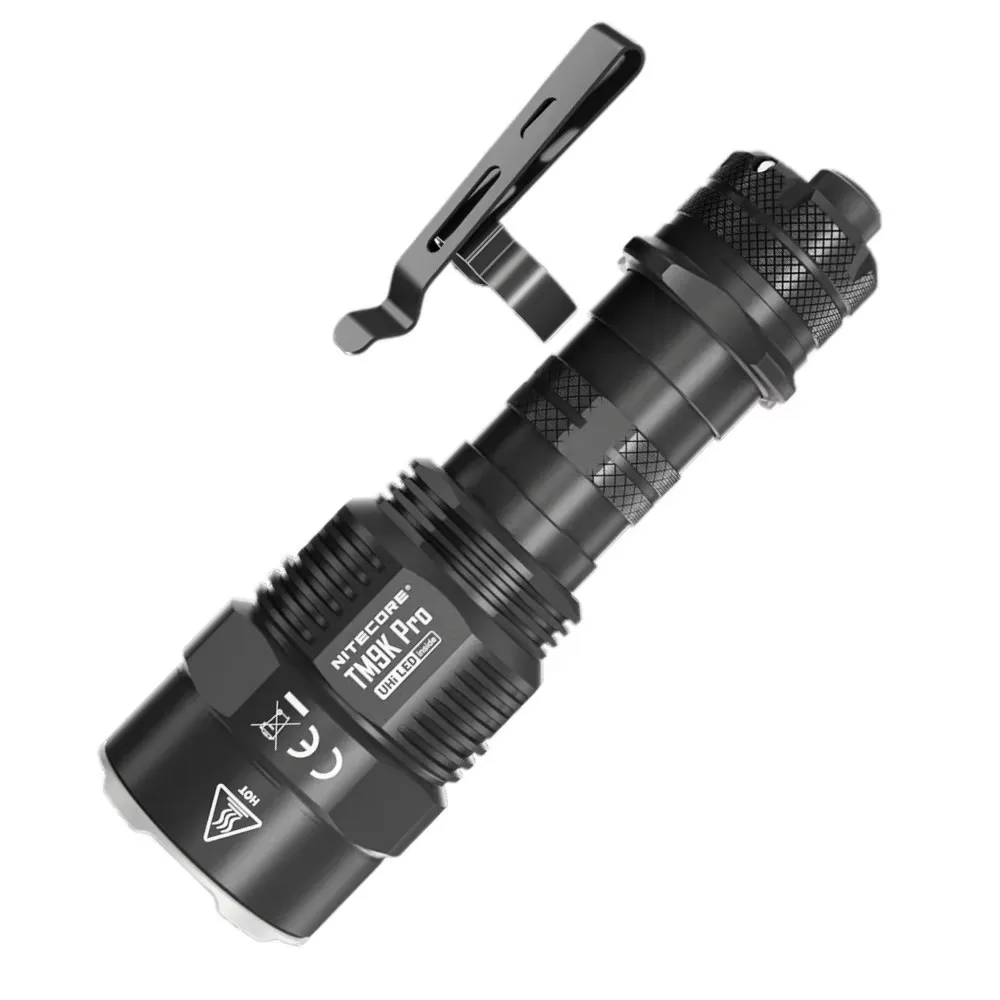 NITECORE TM9K PRO  Rechargeable Tactical Flashlight UHi LED 9800LM Power Torch Lighter with 21700 Battery for Self Defense