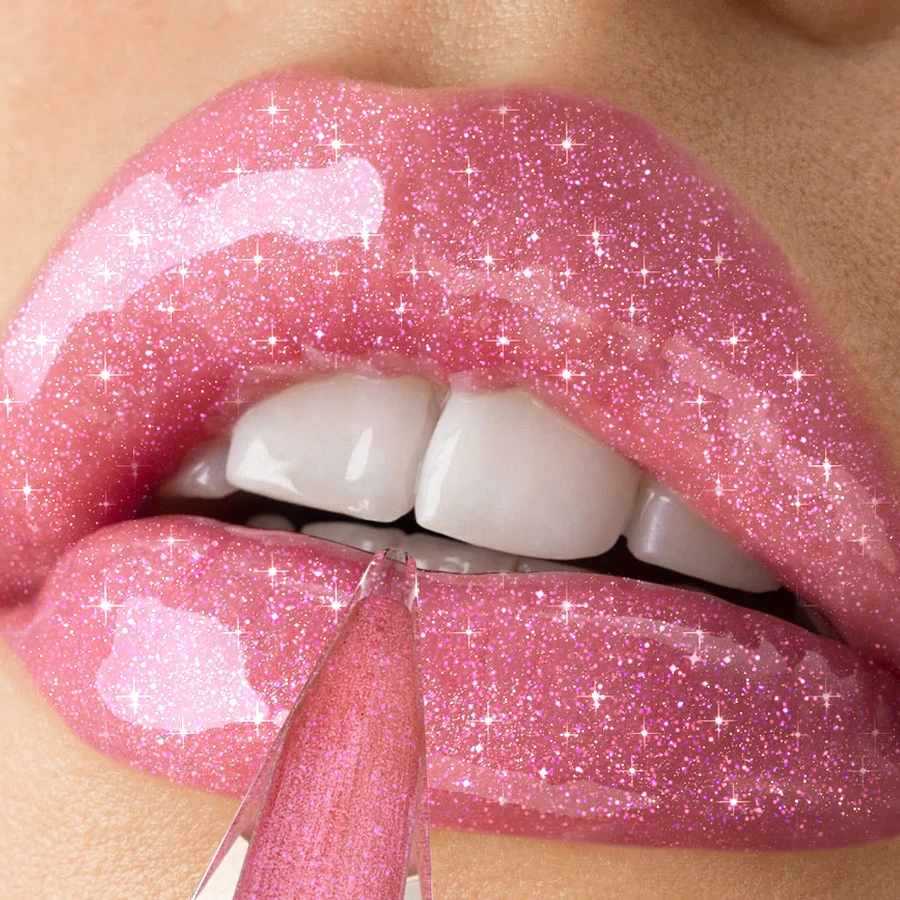 8 ألوان ترطيب الماس لامع بريق ملمع الشفاه ماكياج تألق بريق السائل أحمر الشفاه لؤلؤة الشفاه تينت مثير الشفاه الصقيل