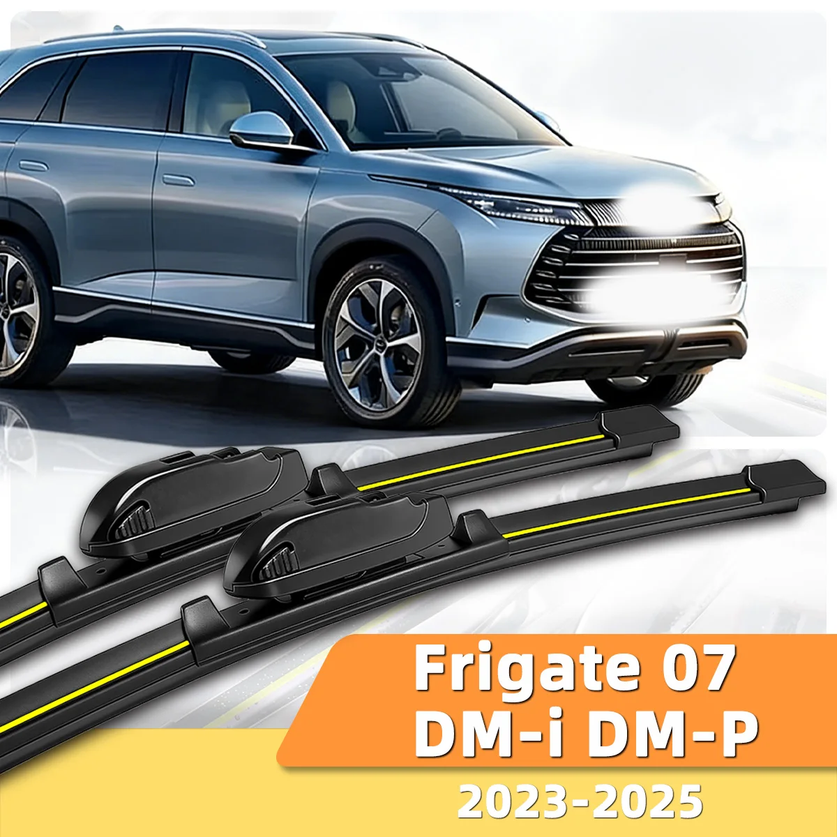 

2PCS Car Windshield Wiper Fit For BYD Frigate 07 DM-i DM-P (2023-2025) Windshield Boneless Wiper Natural Rubber Strip auto parts