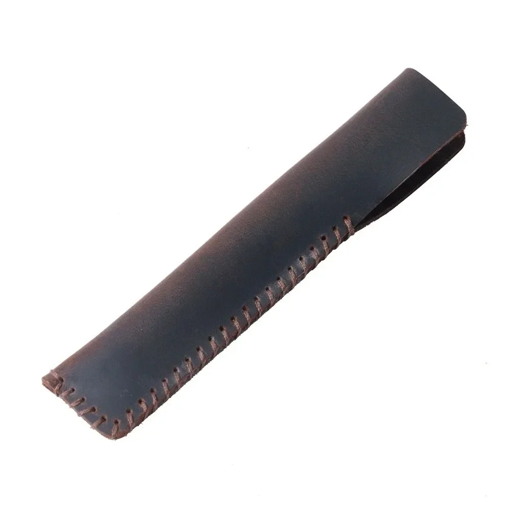 Neue handgemachte Federmäppchen Retro Rindsleder Stifte Organizer einzelne echtes Leder Stifthalter Tasche für Schule Büro