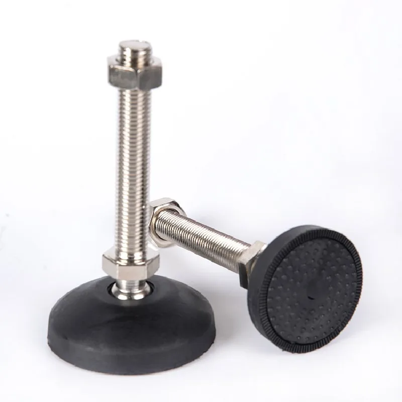 304 Stainless Steel Furniture Support Leg Non-Skid Pad Universal M6/M8/M10/M12/M16 Adjustable Furniture Feet Pad Protector Wheel