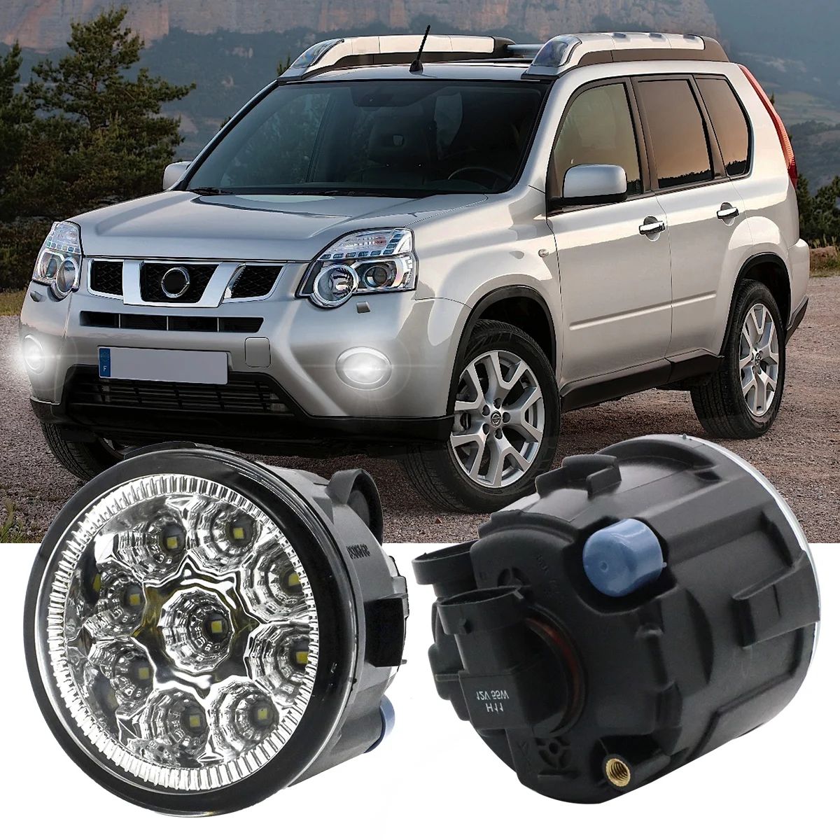 

LED Fog Lights Headlight Lamp Assembly For Infiniti EX37 FX35 FX45 G25 Q70 For Nissan Cube Quest Versa Tiida Patrol Note Vampira