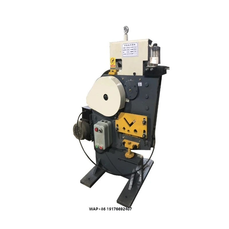 -8  Metal Punch and Shear Machine Angle Ironworker and Iron Channel Combined Punching & Shearing Machinery Industrial Equipment