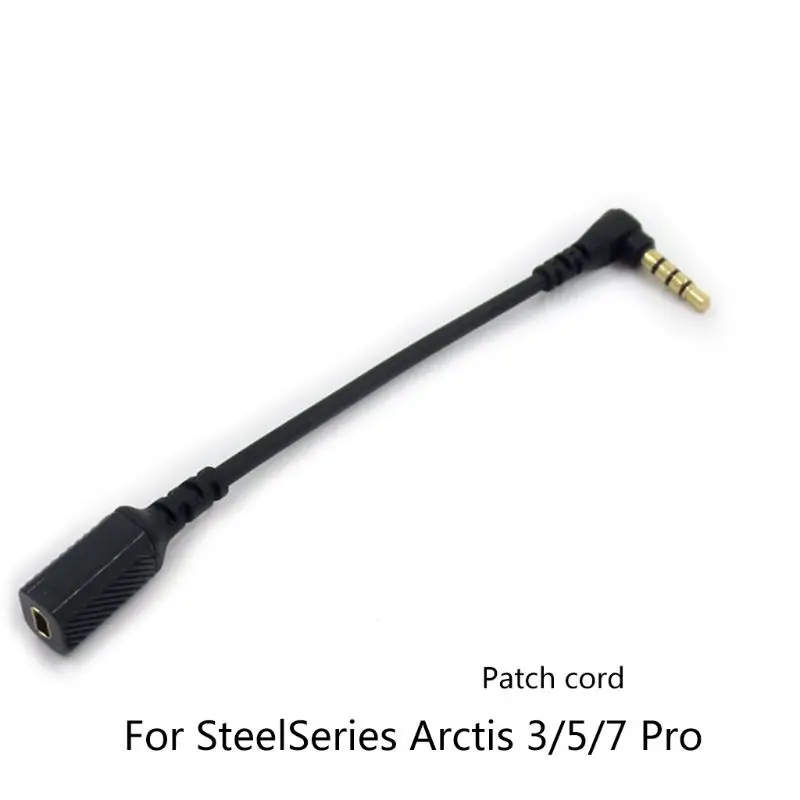 Soft and Smooth Cables for Arctis 3/5/7 Gaming Headphone Excellent Sound Card Fashion Wires Accessory 96BA