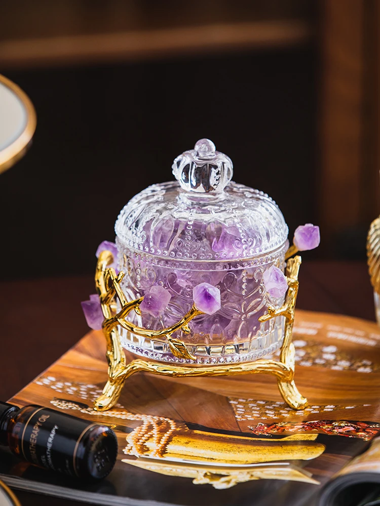 

Аромадиффузор без пламени с кристаллами для гостиной и спальни, долговечный аромат, роскошный декор для дома