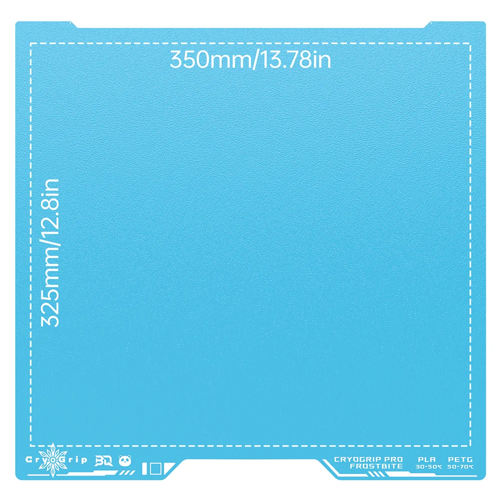 

BIGTREETECH Panda Build Plate CryoGrip Pro Glacier Sheet Пружинная сталь Детали 3D-принтера для 3D-принтера Bambu Lab H2D