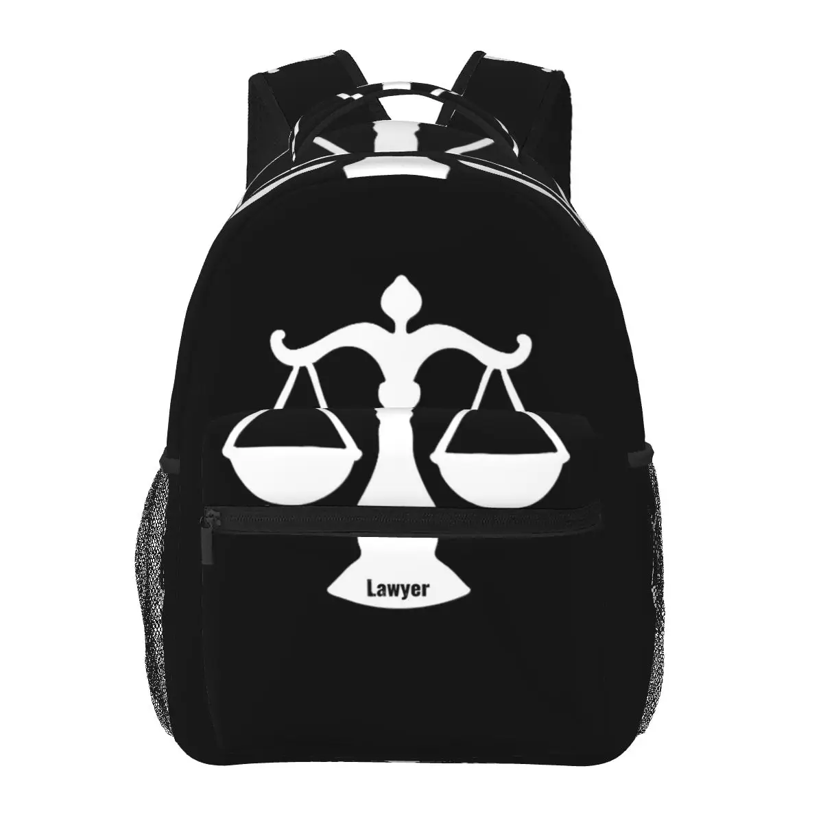 Gold Scales Of Justice Law Logo Lawyer Legal Party Backpacks Boys Girls Bookbag Students School Bags Kids Rucksack Shoulder Bag