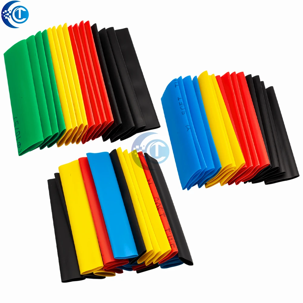 Multicolor 2:1 Heat Shrinkable Tube Kit (328PCS/164PCS): Cable Sleeves Ideal for Electronic Wiring Projects