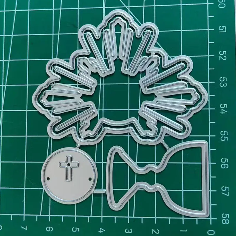 Jesus Christ Crucifix Metal Cutting Die Metal Cutting Die for DIY Scrapbooking Crafts Handmade Christmas Gift Card