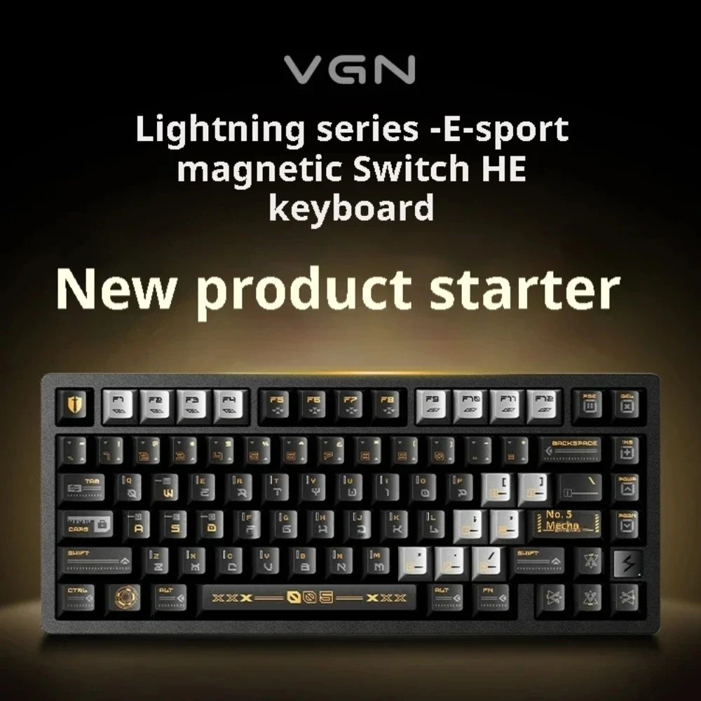 VGN Flash75 magnetisch toetsenbord aluminium behuizing pakking hot-swap RGB RT0.8kHZ 001mm snelle trigger aangepaste bekabelde gaming toetsenbord cadeau