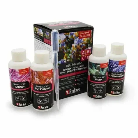 RedSea Color Trace Element ABCD Coral  Nutrients Supplements LPS SPS Red Sea