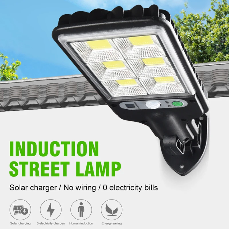 

1/2/4/6pcs Solar Street Lights Outdoor Solar Lamp With 3 Mode Waterproof Motion Sensor Security Lighting for Garden Garage