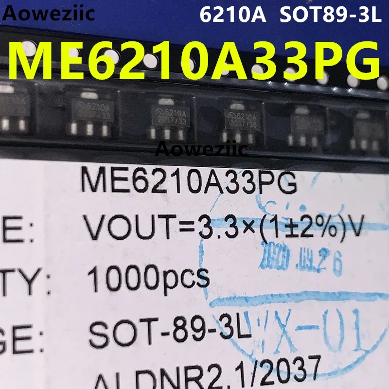 ME6210A33PG SOT89-3L 6210A Low Static Low Dropout LDO Linear Regulator IC