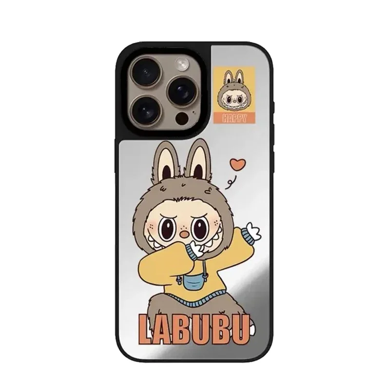 Cute Cartoon Doll Mirror Magnetic Phone Case Cover for IPhone 12 13 14 15 16 Pro Max Case for IPhone 16 Pro Max