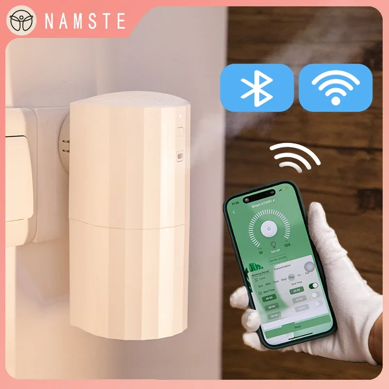 NAMSTE WiFi Bluetooth Aromatherapy Machine Electric Aromatic Essential Oils Home Fragrance Room Aromatizer diffuser Air purifier