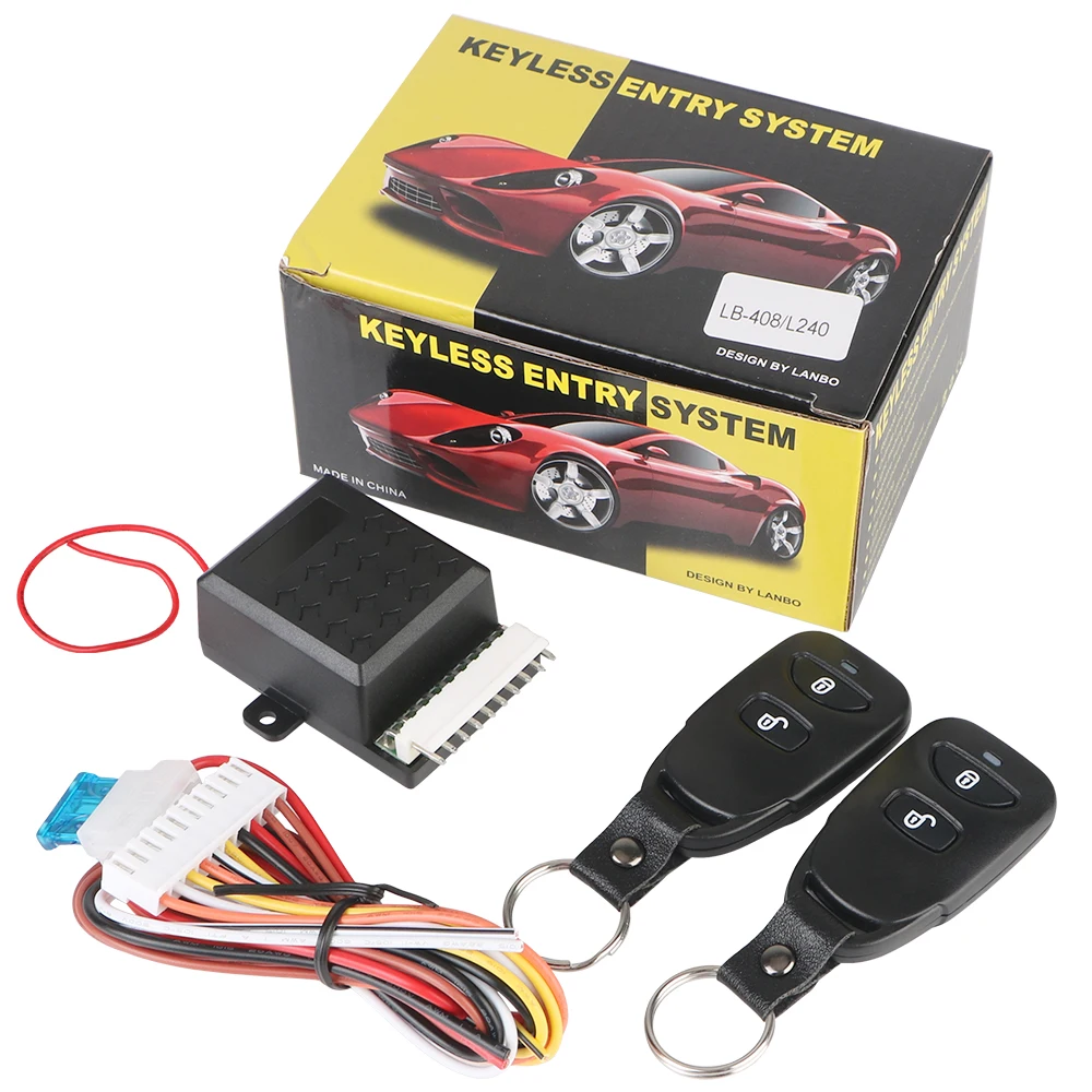 Car Remote Central Door Lock Keyless System Universal Car Door Window Truck Master Lifter Auto Remote Central Kit 12V