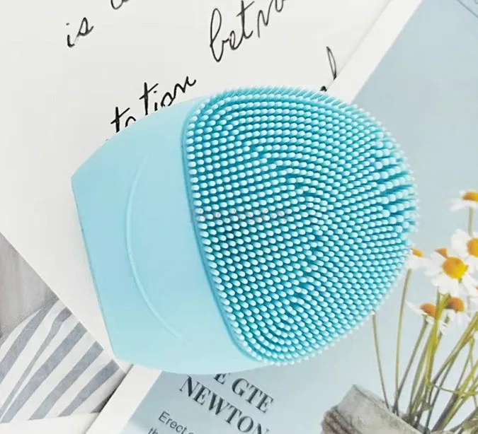 Silicone facial wash brush, ultrasonic electric facial cleanser, deep cleaning of skin, waterproof facial wash brush