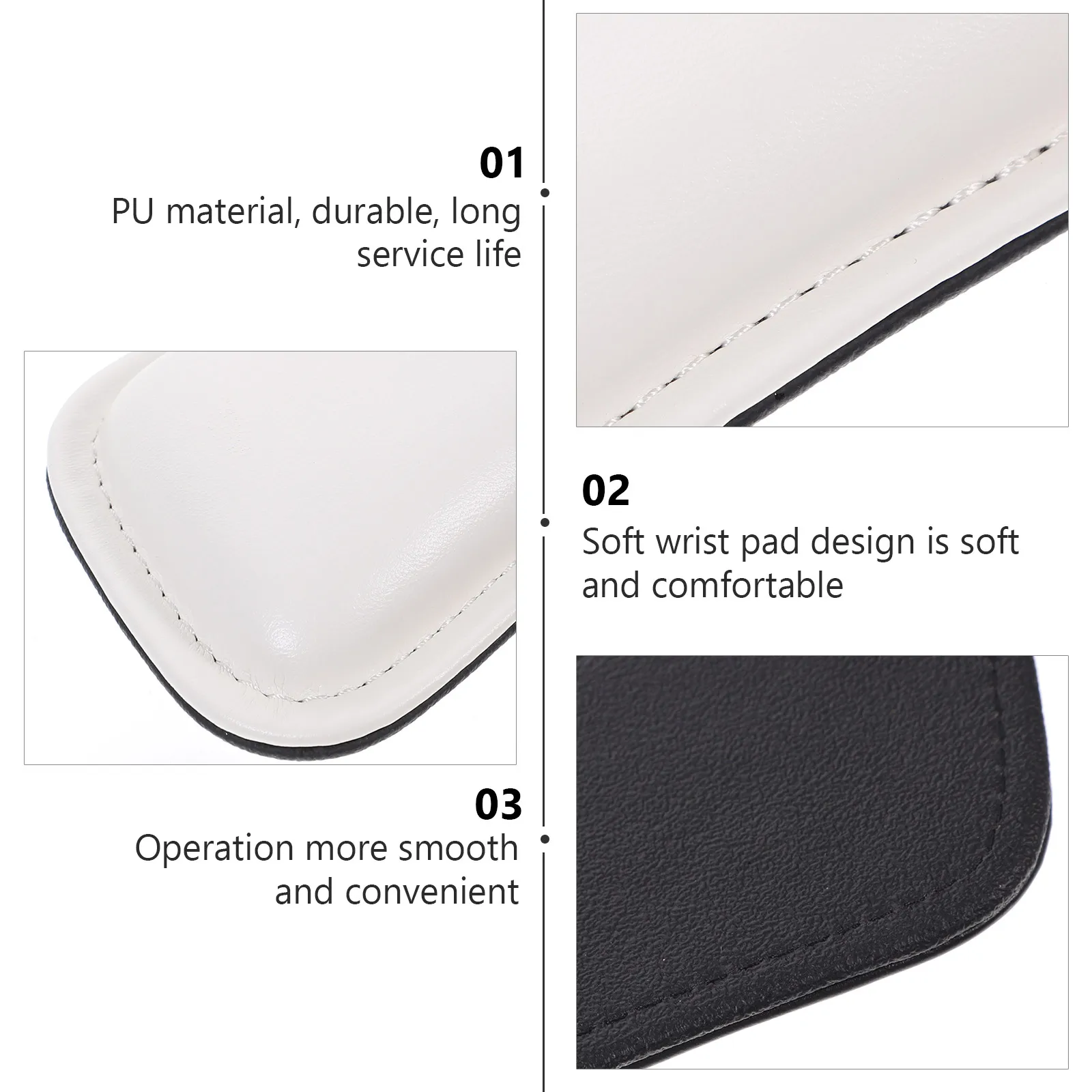 

Ergonomic Wrist Rest Mouse Keyboard PU Memory Foam Non Hand Holder Office Computer Accessory Relief Wrist Fatigue Portable
