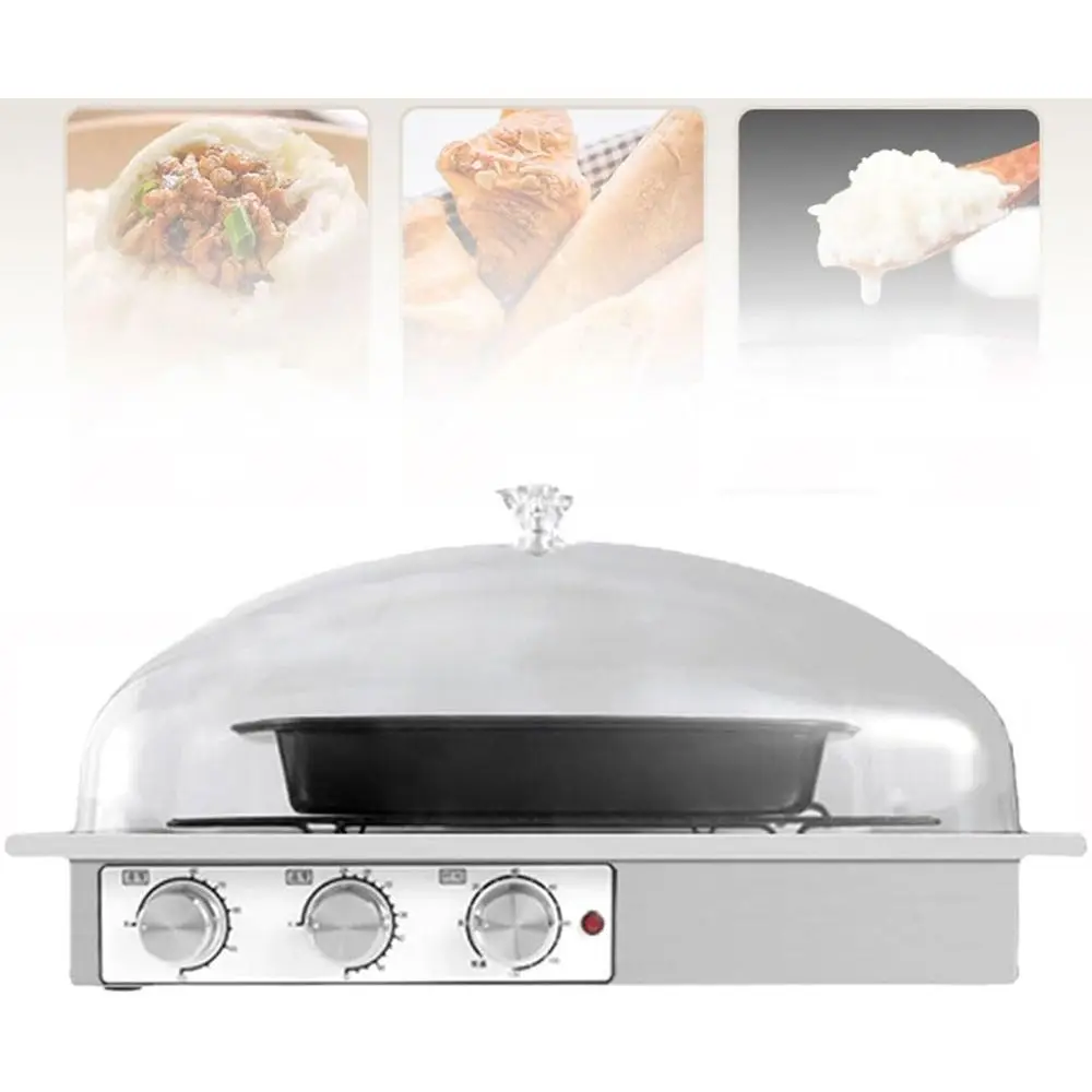 

Adjustable Timer & Temperature Electric Bread Dough Maker, 120-Minute Range, Large Capacity with Mixing Cup & Grid, Ideal for Br