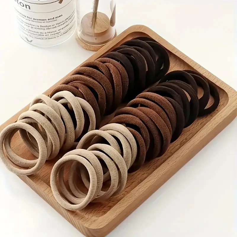 

Противоскользящая резинка для волос, 50 шт., женская бесшовная эластичная резинка для волос для бега, ежедневная не опускающая волосы