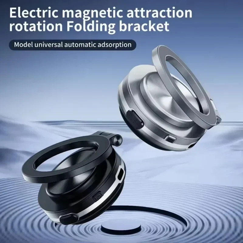 360° Rotation Magnetic Vacuum Car Phone Holder Suction Cup Foldable GPS Stand Bracket For Magsafe iPhone1614 13 12 Pro Max Mount image 3