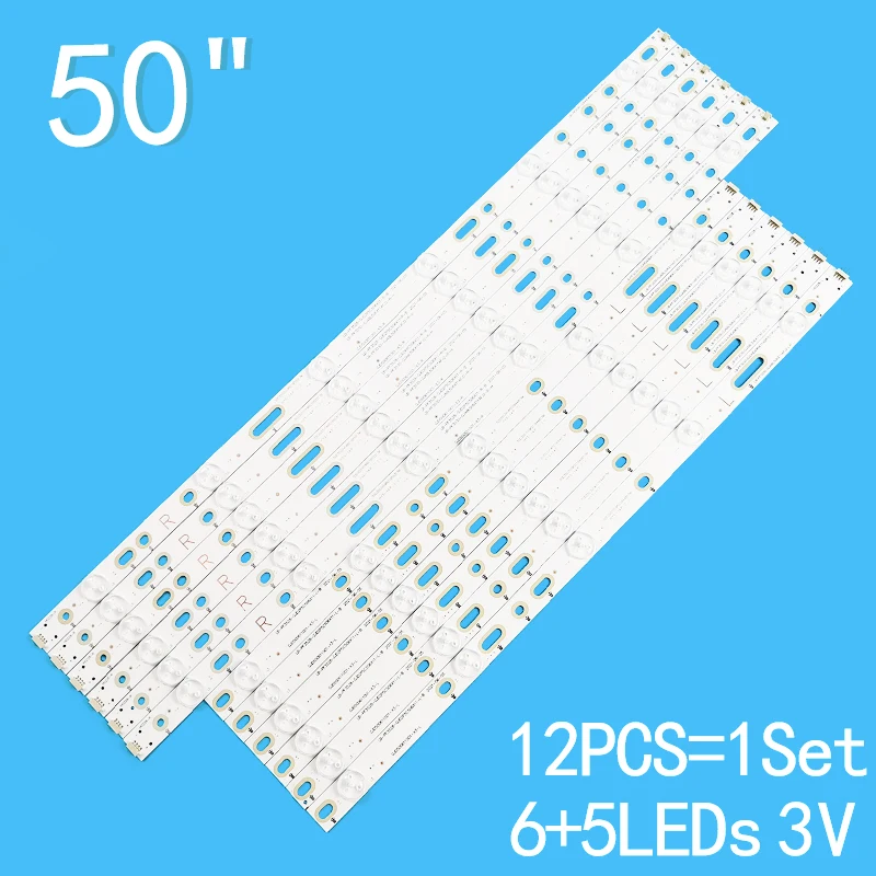 

New 12PCS/lot For 50" LCD TV AOC TV LD50V02S T5002S LE50D1452 50PFF3655/T3 LB-PF3528-GJD2P5C506X11 GJD500611001-X3-R/L