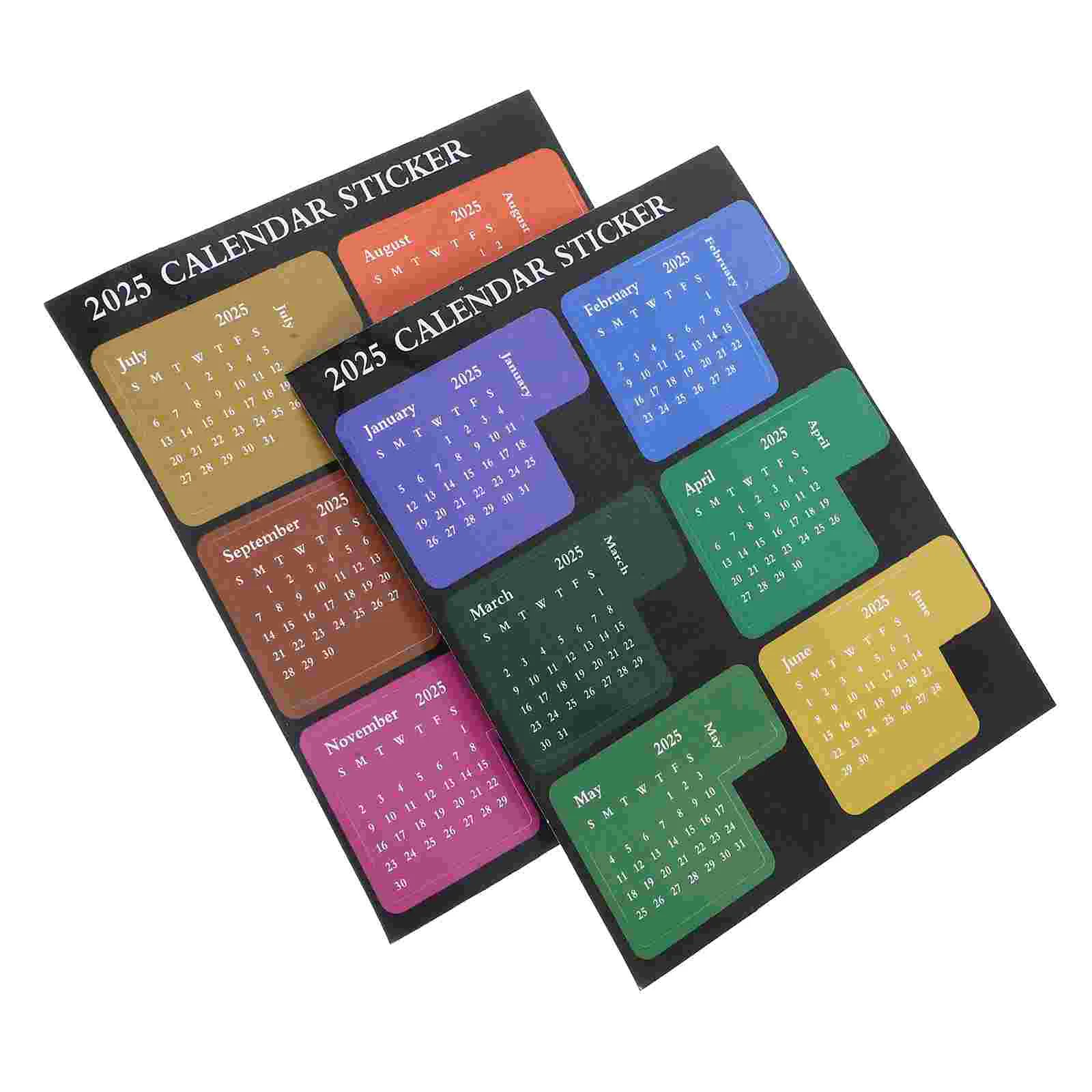 2025 Index Post Notepad Month Stickers by Number for Adults Schedules Portable Planner Coated Paper Book Tabs Office Label